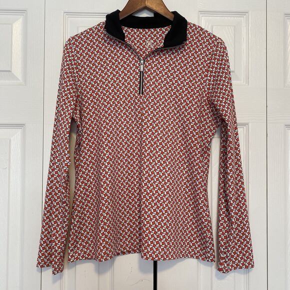 womens Tail long sleeve top zip white size medium - Picture 1 of 7